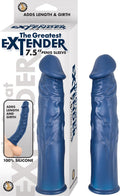 THE GREATEST EXTENDER 7.5" PENIS SLEEVE-BLUE
