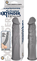 THE GREATEST EXTENDER 7.5" PENIS SLEEVE-GREY