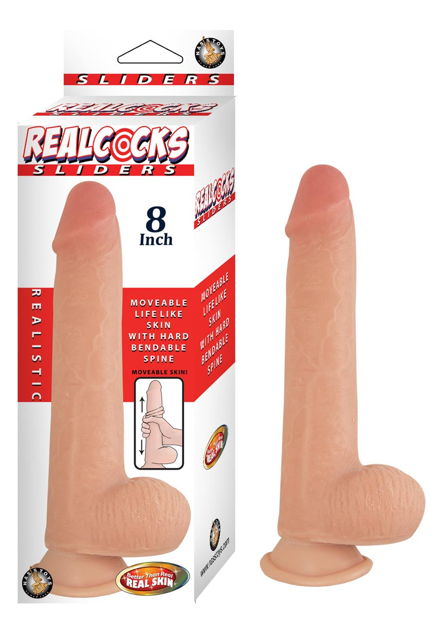 REALCOCKS SLIDERS 8"-WHITE