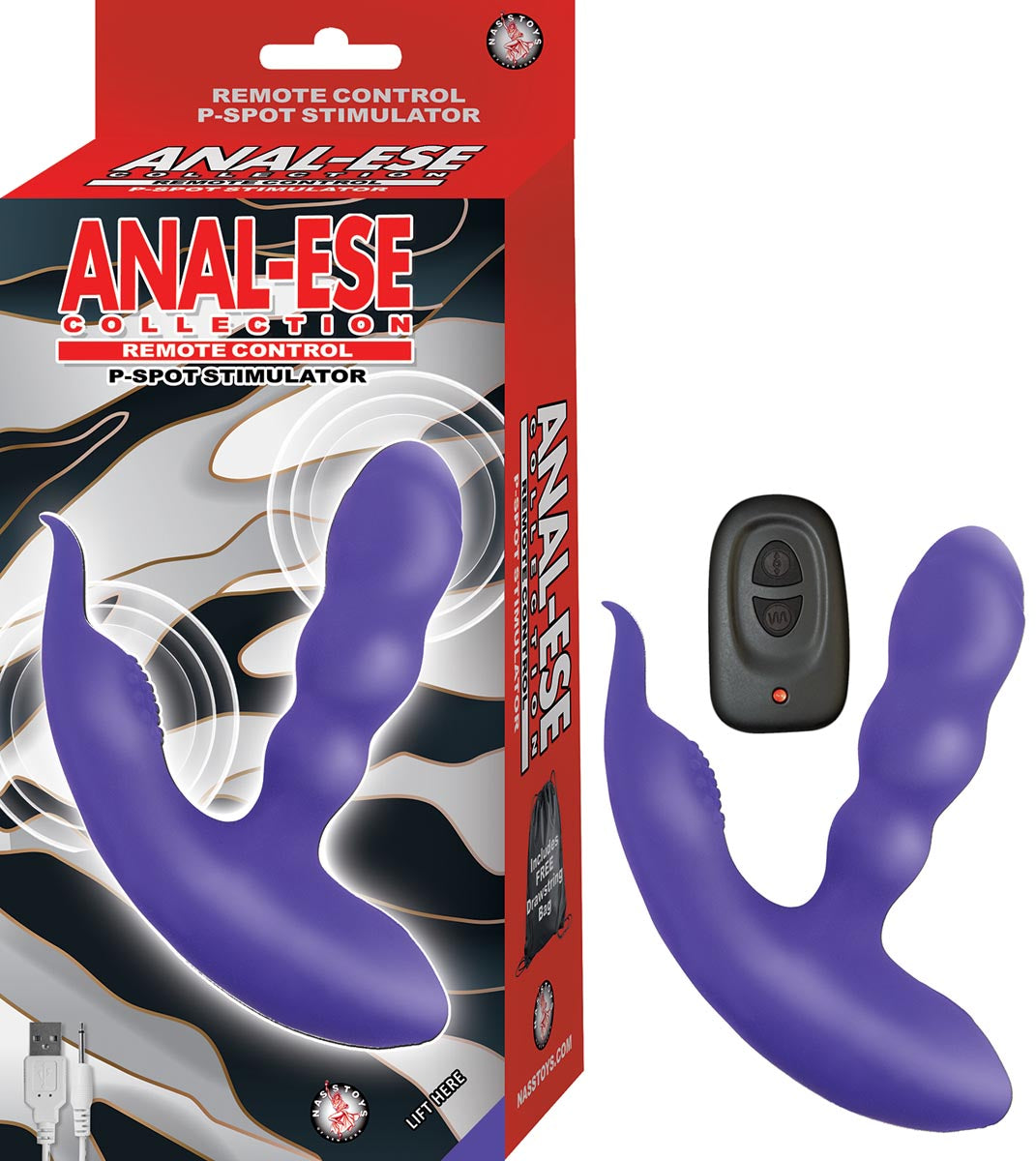ANAL-ESE REMOTE CONTROL P-SPOT STIMULATOR-PURPLE