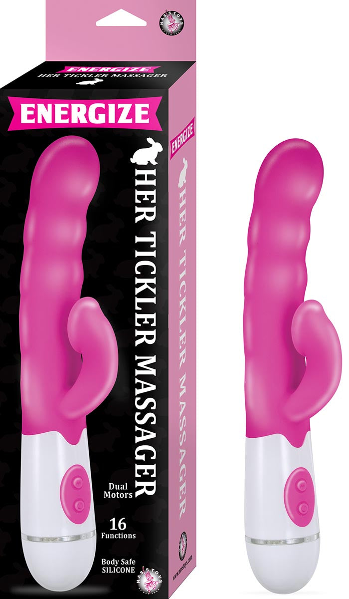 ENERGIZE HER TICKLER MASSAGER-PINK