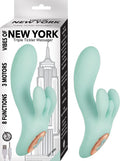 VIBES OF NEW YORK TRIPLE TICKLER MASSAGER-AQUA