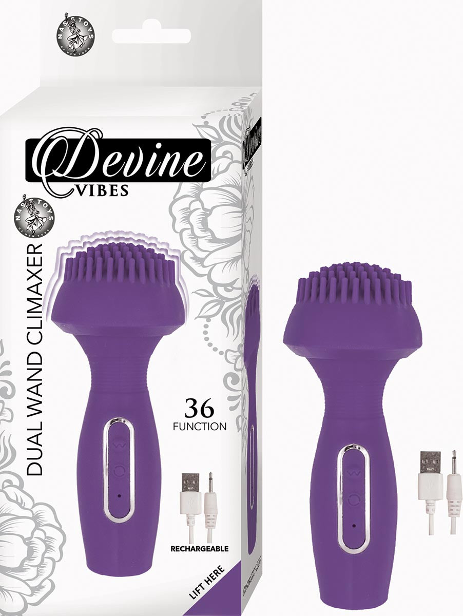 DEVINE VIBES DUAL WAND CLIMAXER-PURPLE