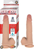 REALCOCKS SELF LUBRICATING 8" THICK-WHITE