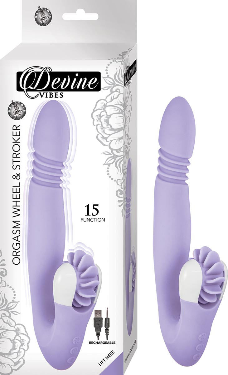 DEVINE VIBES ORGASM WHEEL & STROKER-LAVENDER