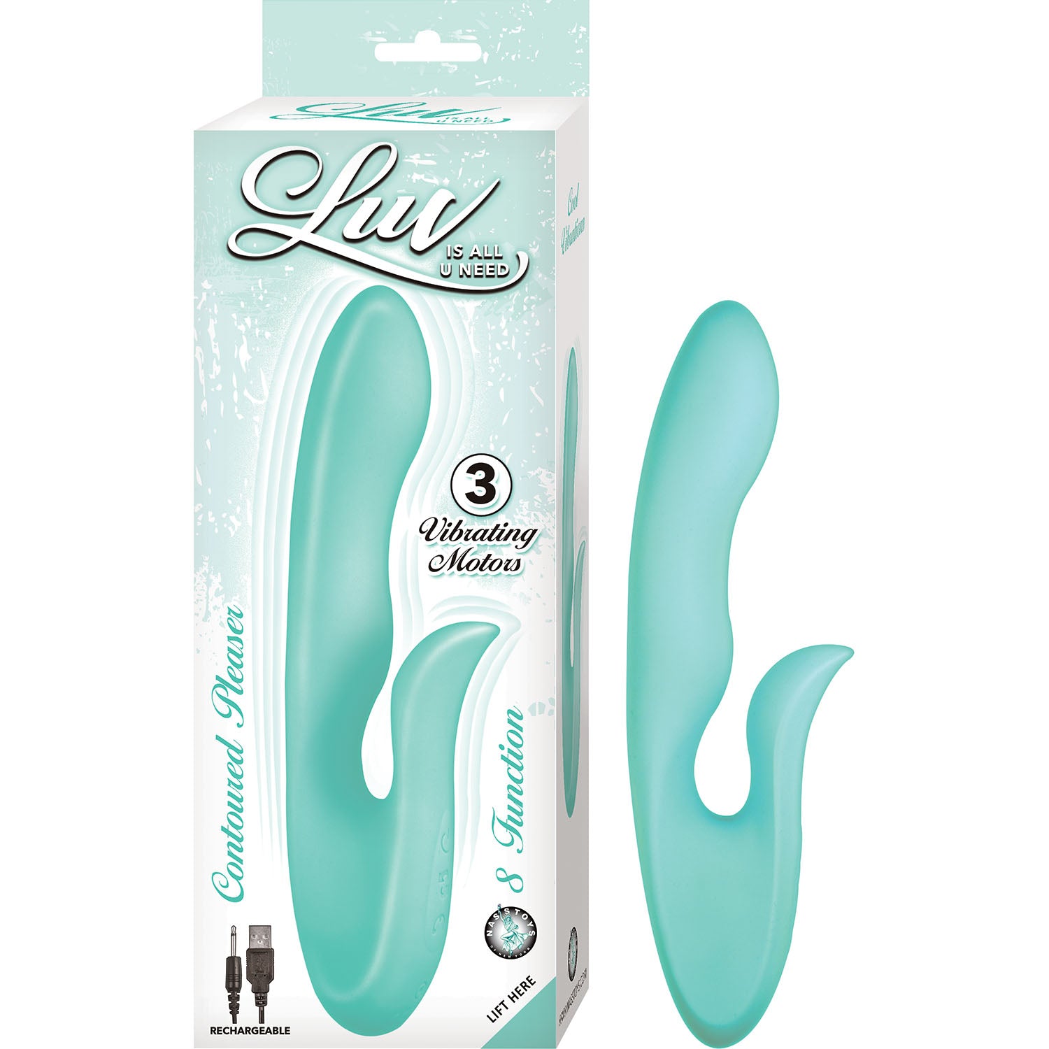 LUV CONTOURED PLEASER-AQUA