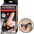NATURAL STRAP-ON HARNESS WITH DONG
