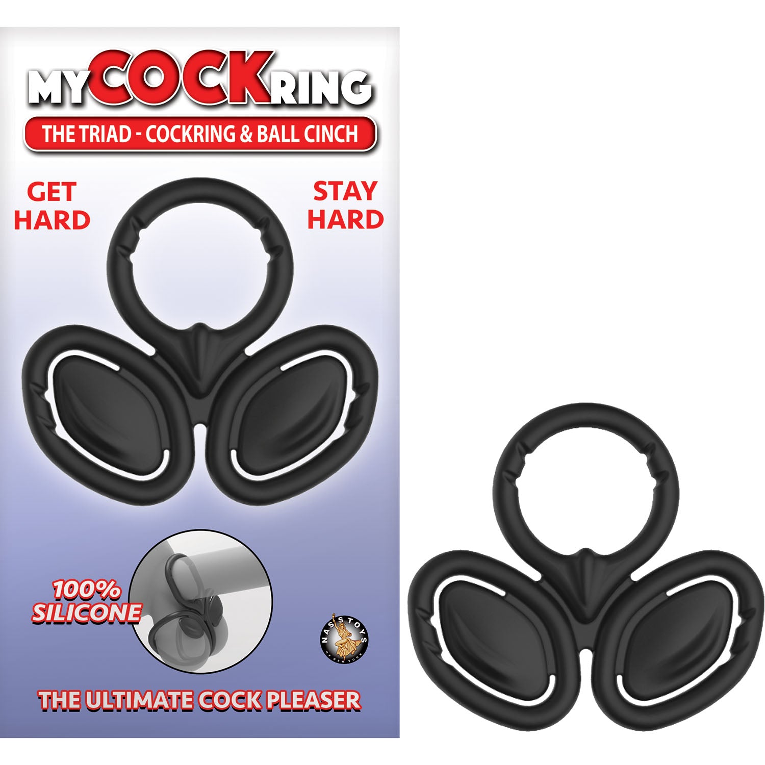 MY COCKRING THE TRIAD-COCKRING & BALL CINCH-BLACK