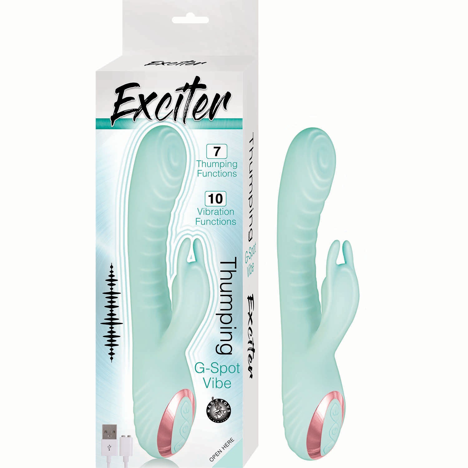 EXCITER THUMPING G-SPOT VIBE-AQUA