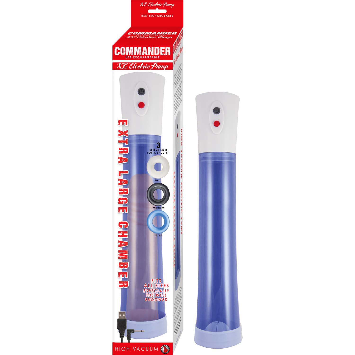 COMMANDER XL ELECTRIC PUMP-BLUE