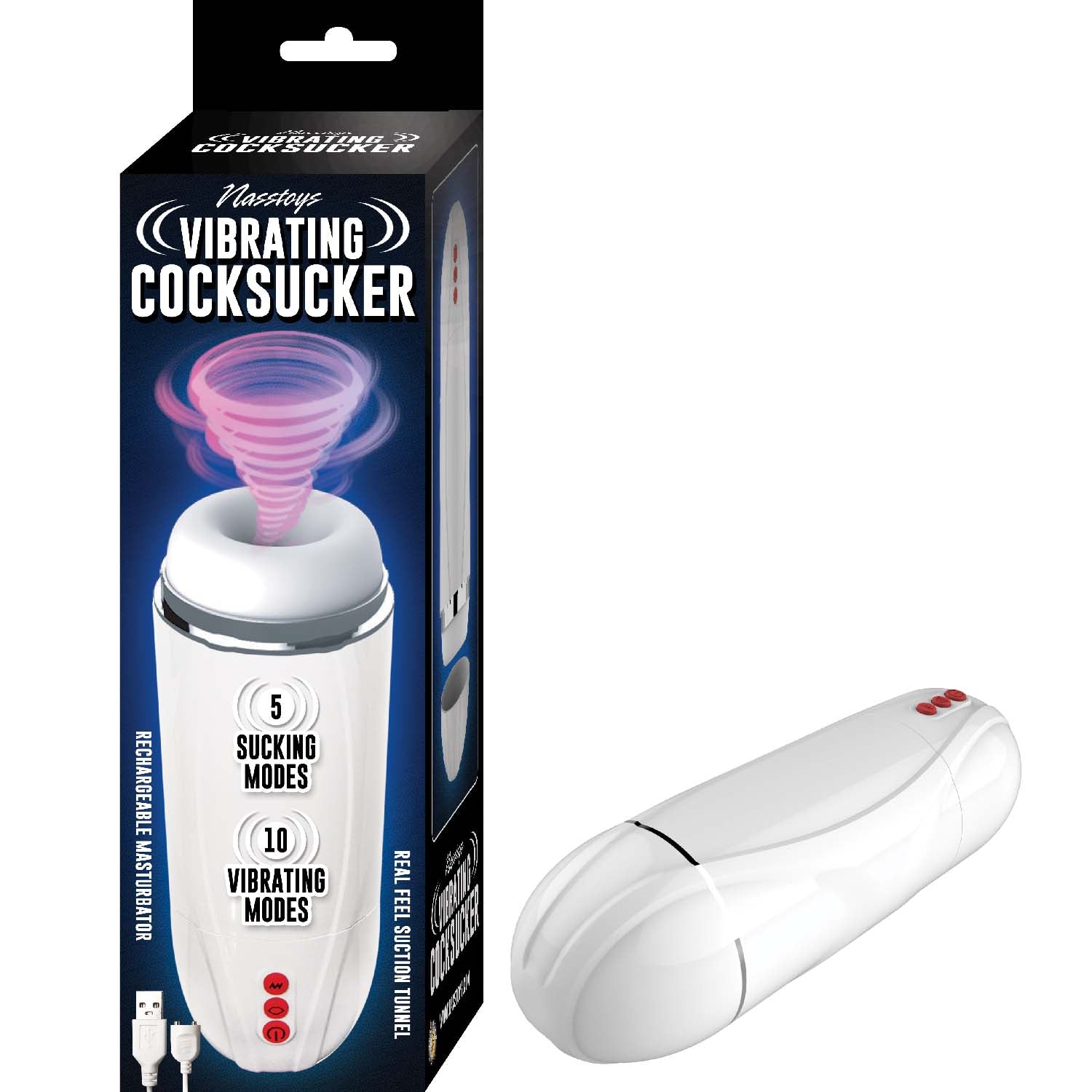 VIBRATING COCKSUCKER-WHITE