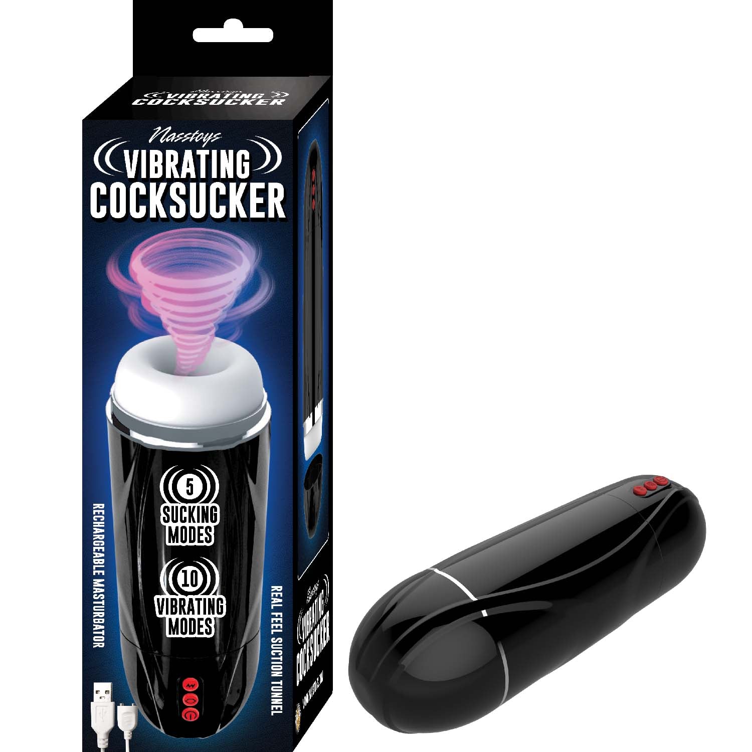 VIBRATING COCKSUCKER-BLACK