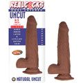 REALCOCKS DUAL LAYERED UNCUT SLIDERS 8.5" THIN TIP -BROWN