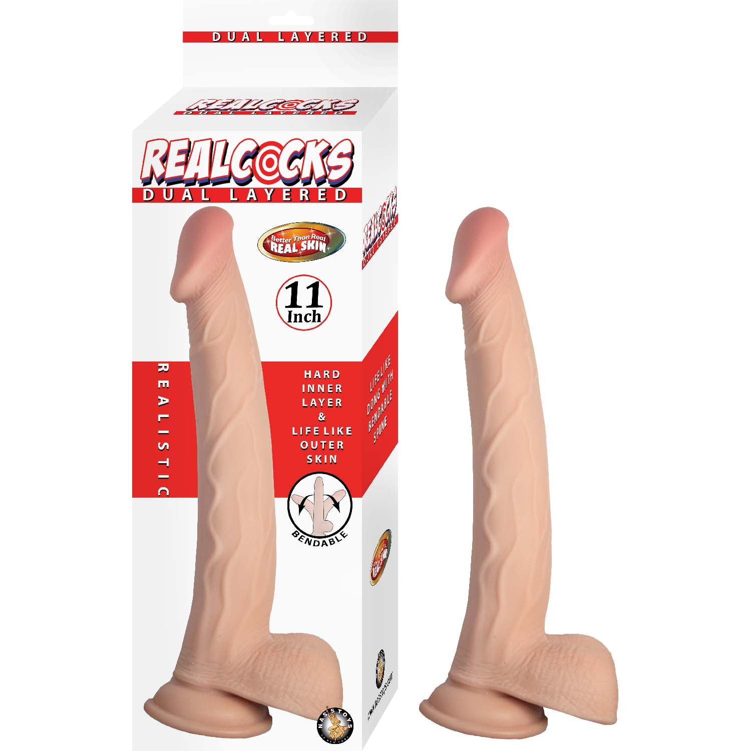 REALCOCKS DUAL LAYERED 11"-WHITE