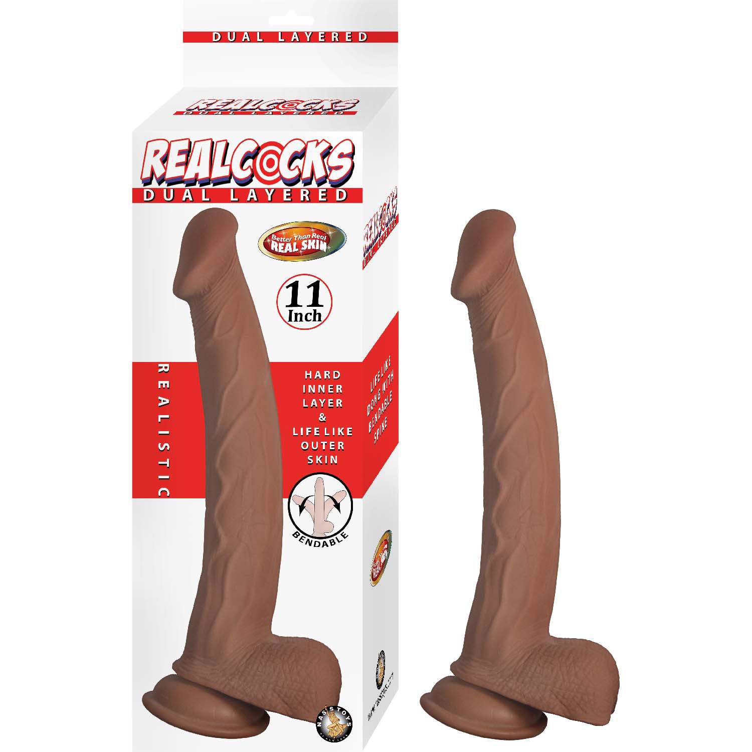 REALCOCKS DUAL LAYERED 11"-BROWN