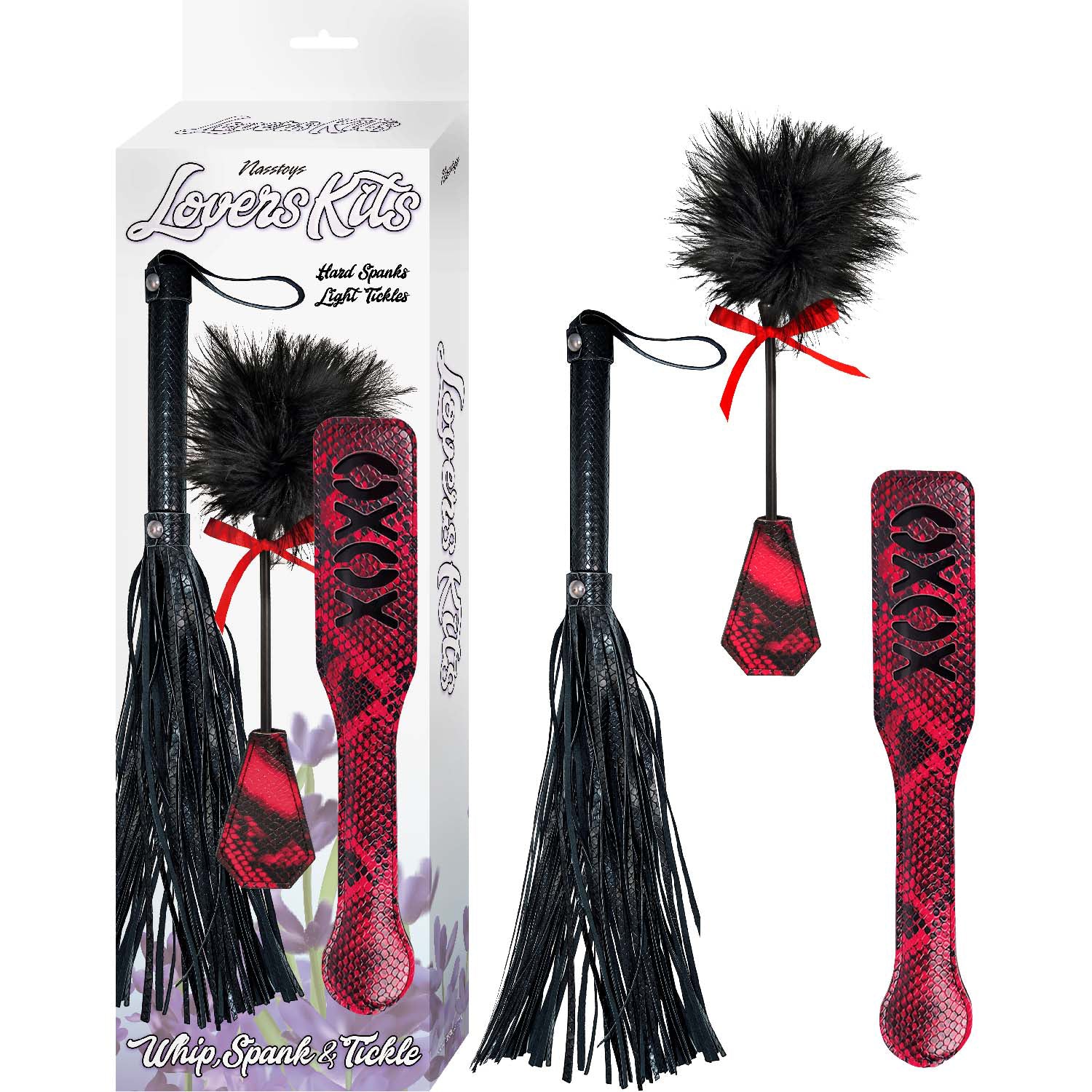 LOVERS KITS WHIP, TICKLE & PADDLE