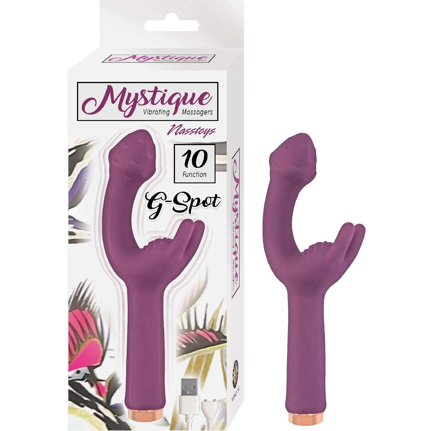 MYSTIQUE VIBRATING MASSAGERS G-SPOT-EGGPLANT