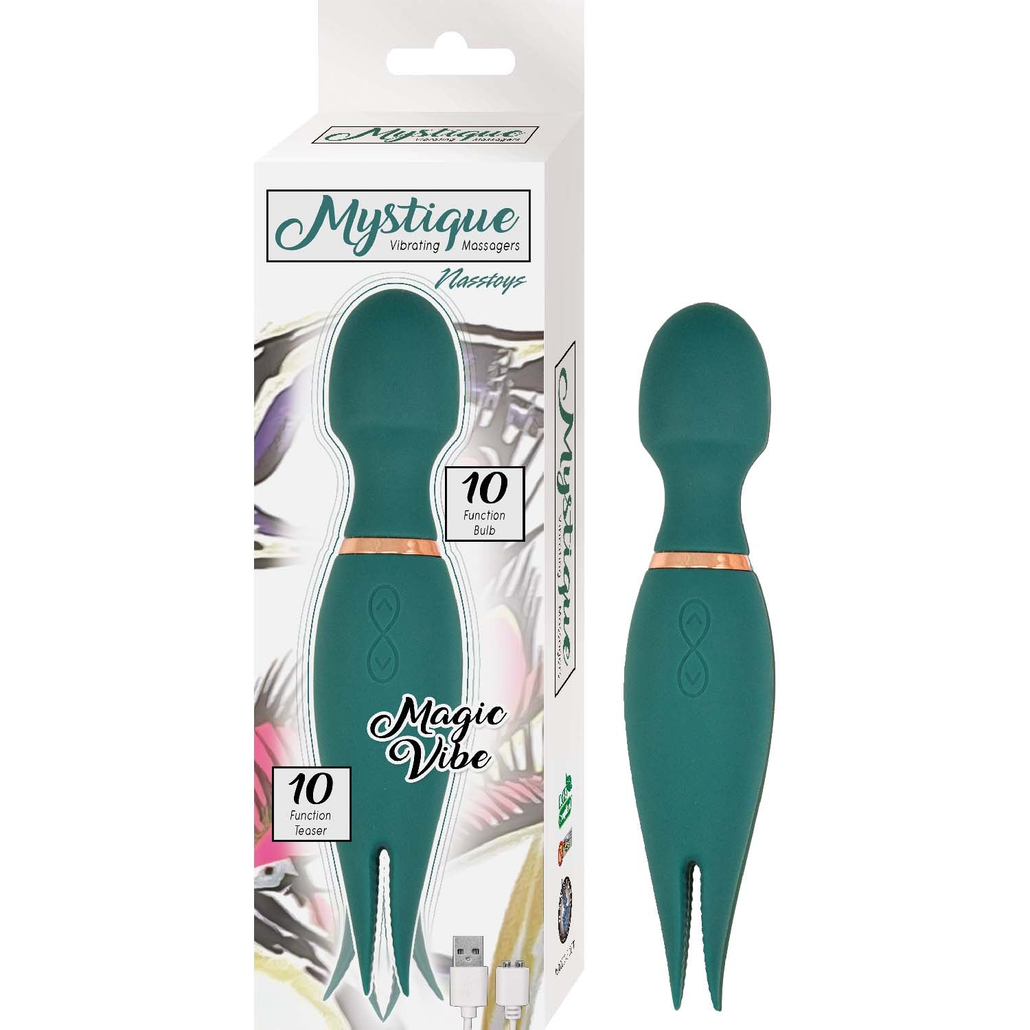 MYSTIQUE VIBRATING MASSAGERS MAGIC VIBE-EGGPLANT