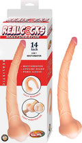 REALCOCKS MASTURBATOR 14" 3 IN 1 MASTURBATOR-WHITE