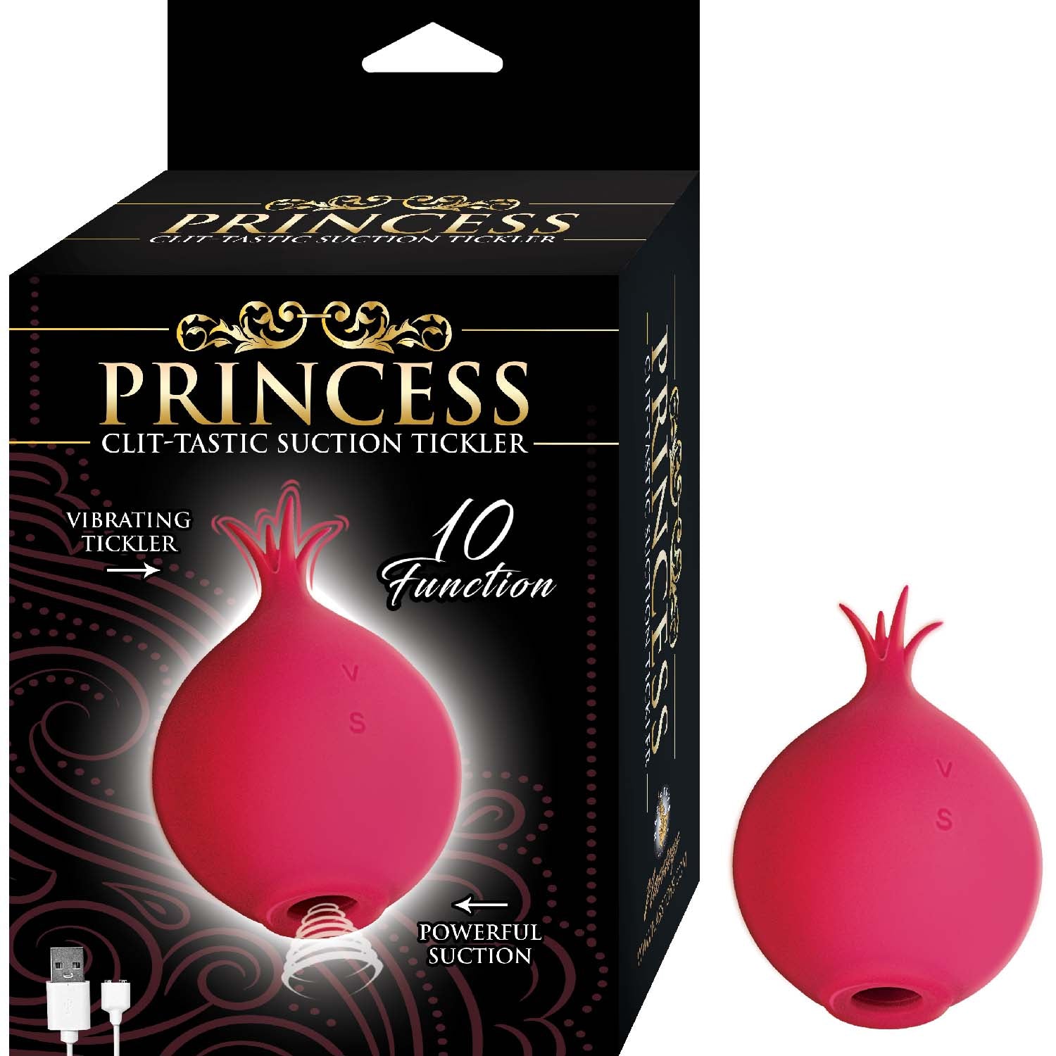 PRINCESS CLIT-TASTIC SUCTION TICKLER-RED