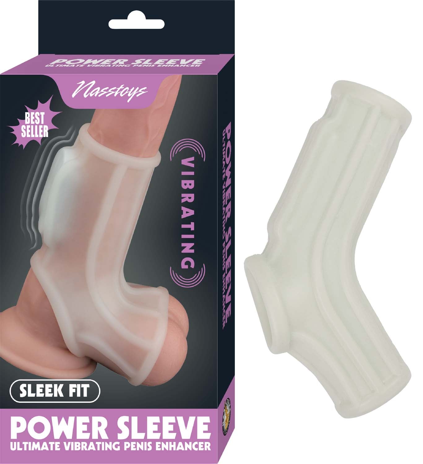 VIBRATING WAVE SLEEVE-WHITE