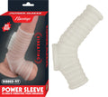 VIBRATING RIBBED SLEEVE-WHITE