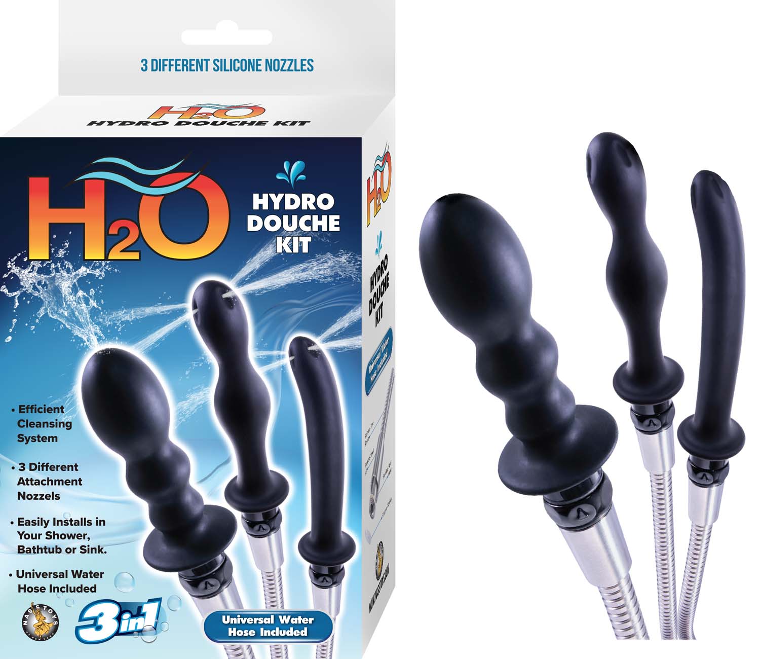 H2O HYDRO DOUCHE KIT-BLACK