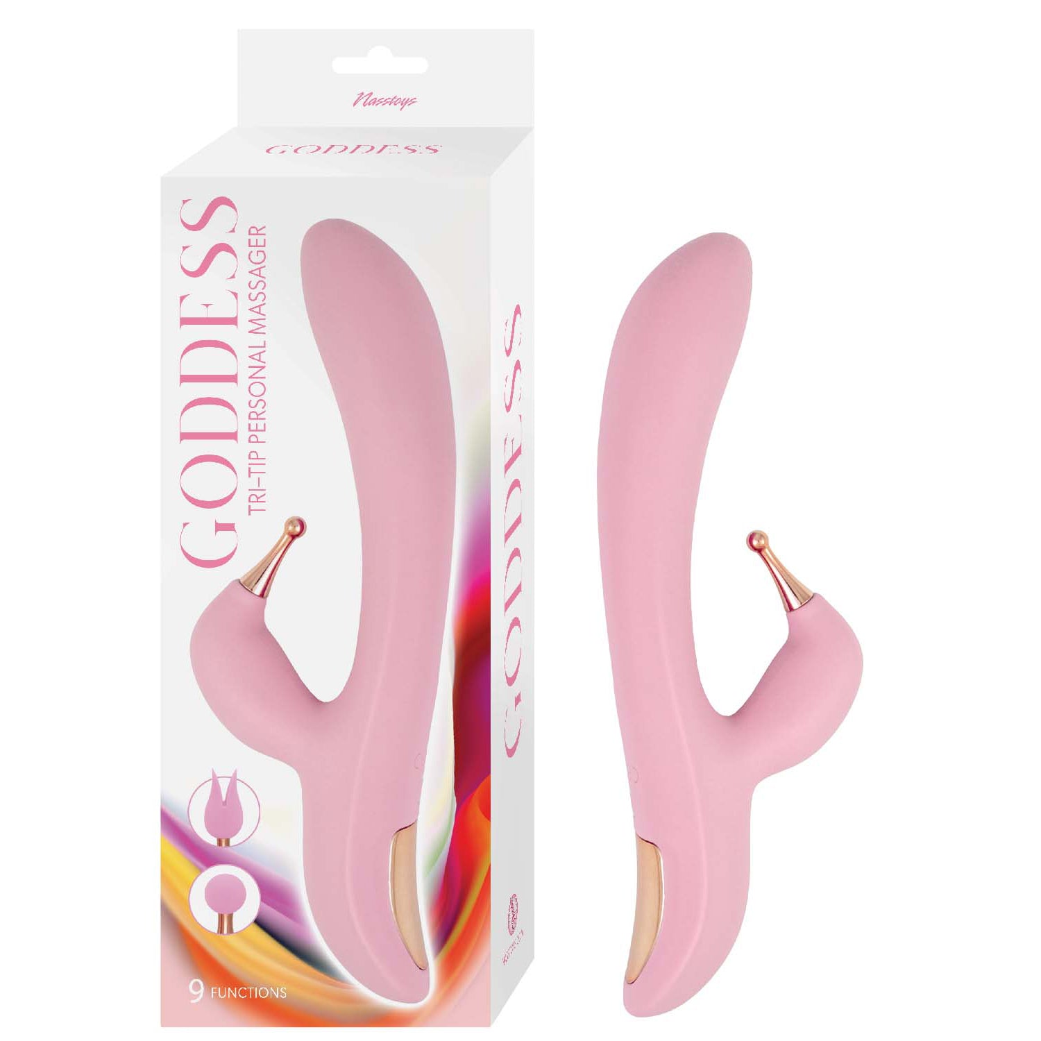 GODDESS TRI-TIP PERSONAL MASSAGER-PINK