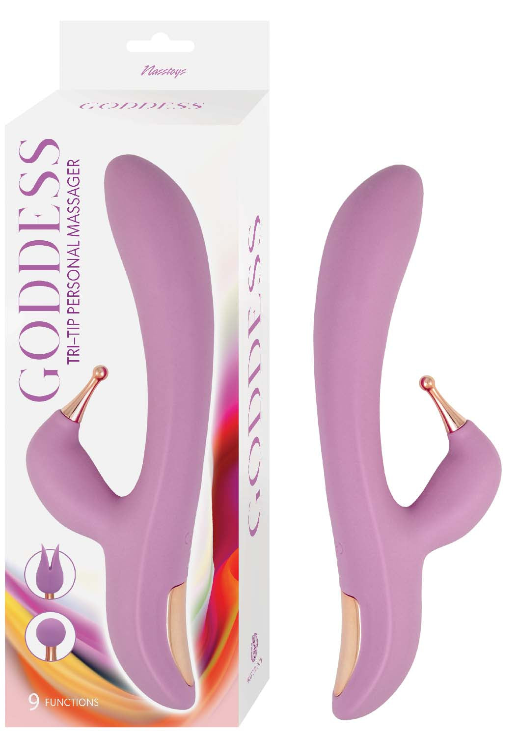 GODDESS TRI-TIP PERSONAL MASSAGER-LAVENDER