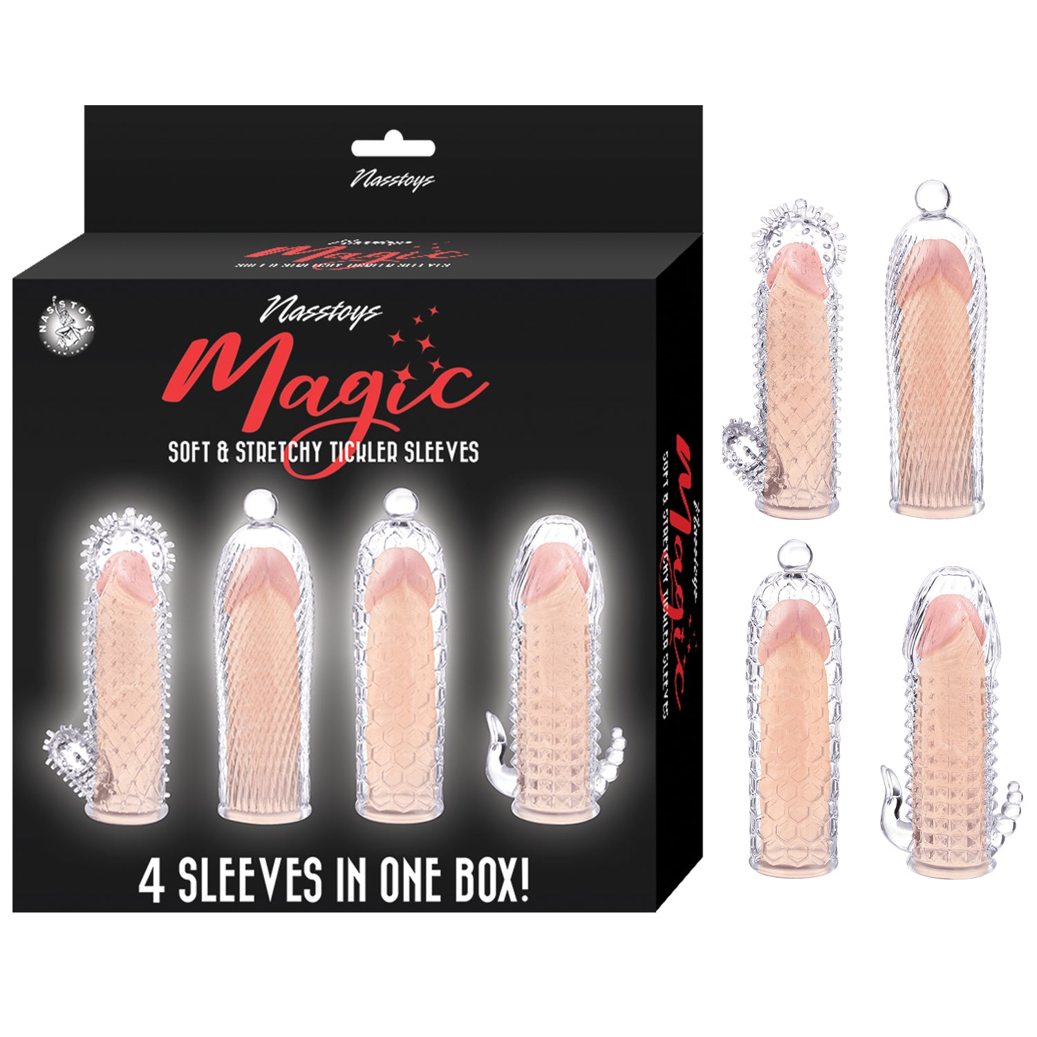 MAGIC SOFT & STRETCHY TICKLER SLEEVES-CLEAR
