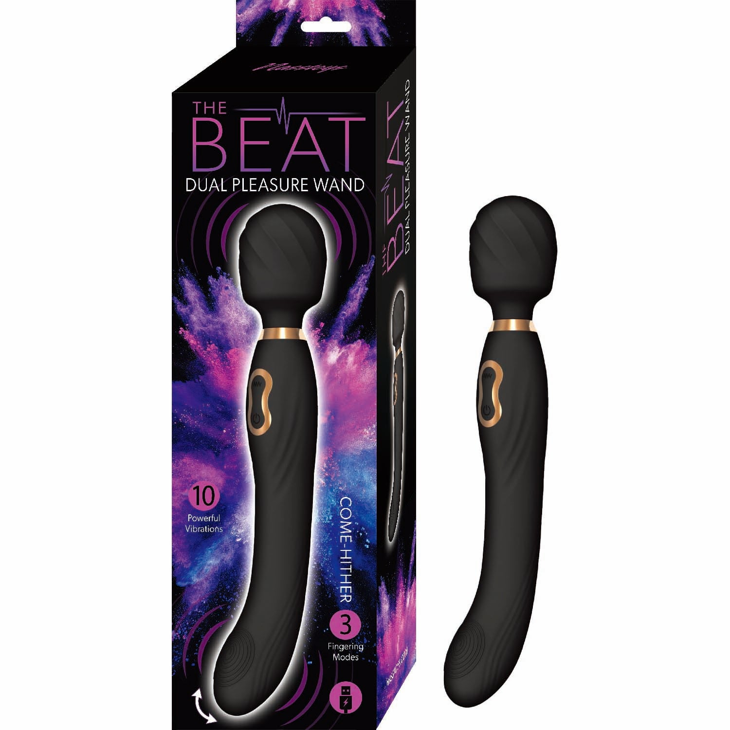 THE BEAT DUAL PLEASURE WAND-BLACK