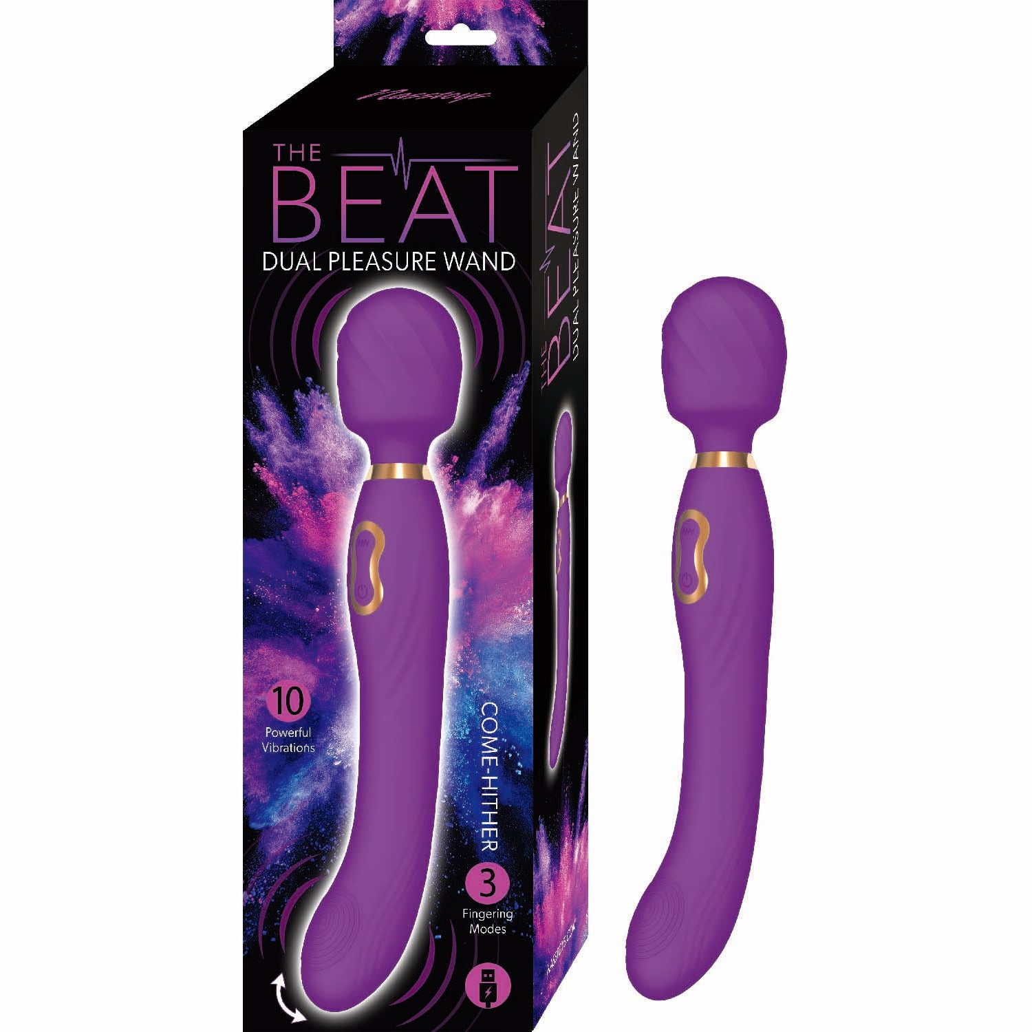 THE BEAT DUAL PLEASURE WAND-PURPLE