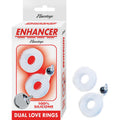 ENHANCER DUAL LOVE RINGS-CLEAR