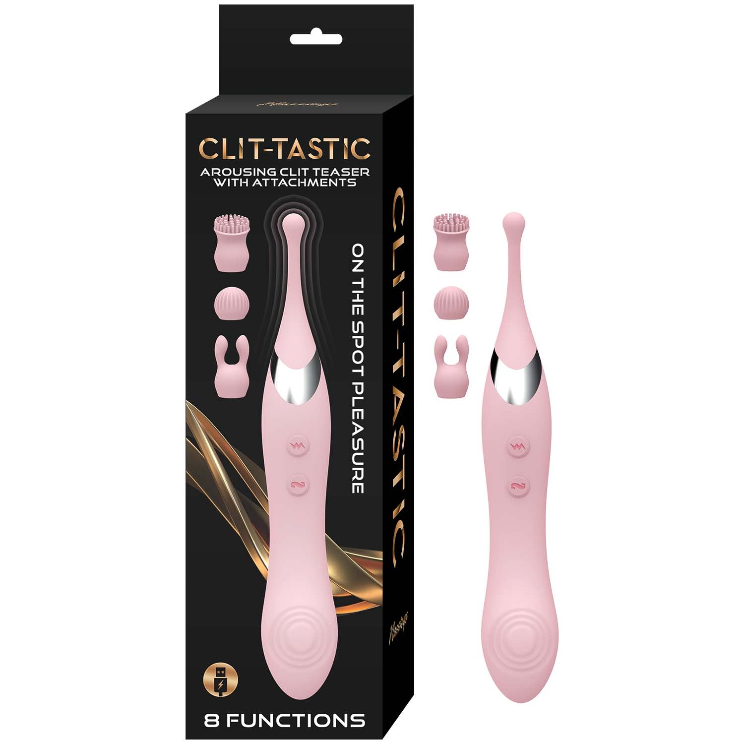 CLIT-TASTIC AROUSING CLIT TEASER W/ATTACHMENTS-PINK