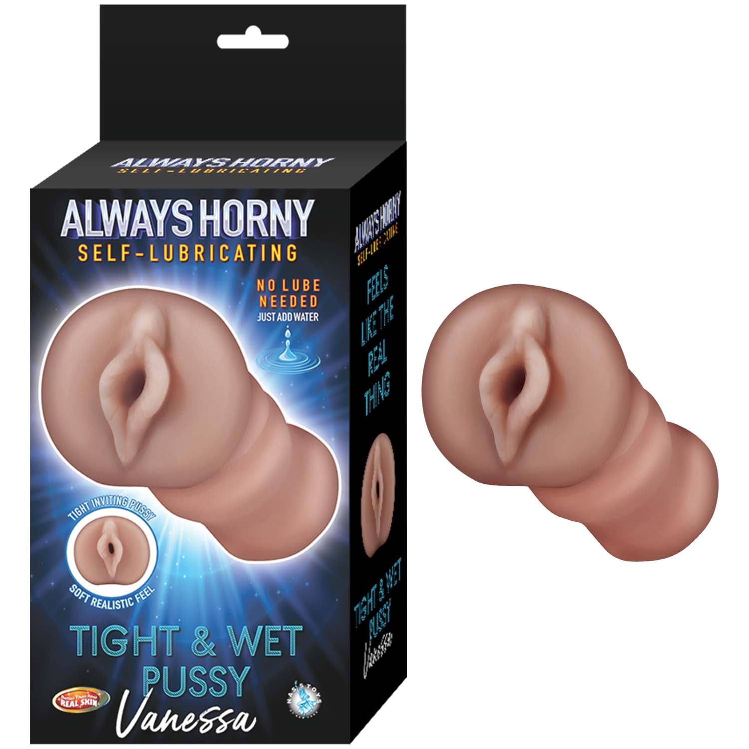ALWAYS HORNY SELF-LUBRICATING MASTURBATOR VANESSA-WHITE