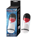 DELITE MASTURBATOR WITH TONGUE ACTION-WHITE