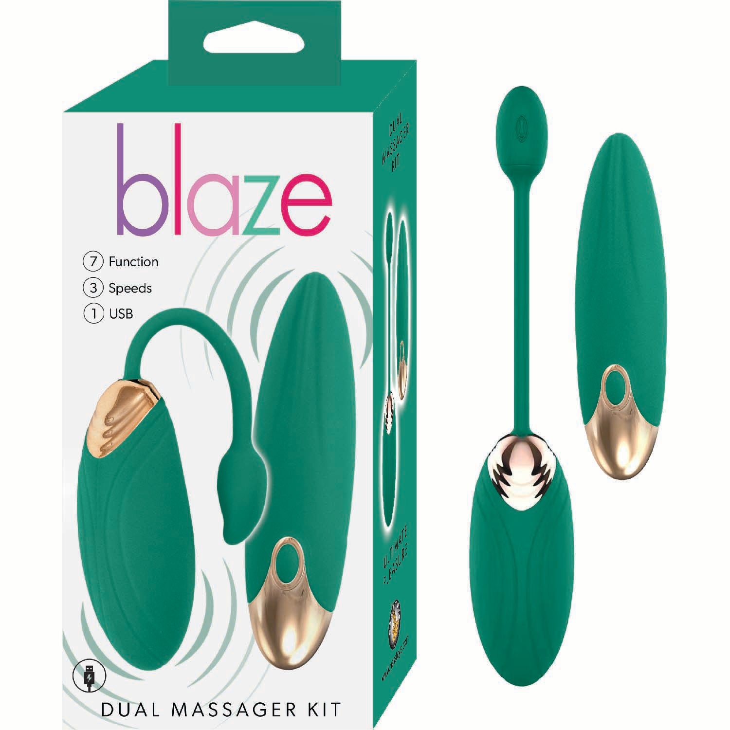 BLAZE DUAL MASSAGER KIT-GREEN