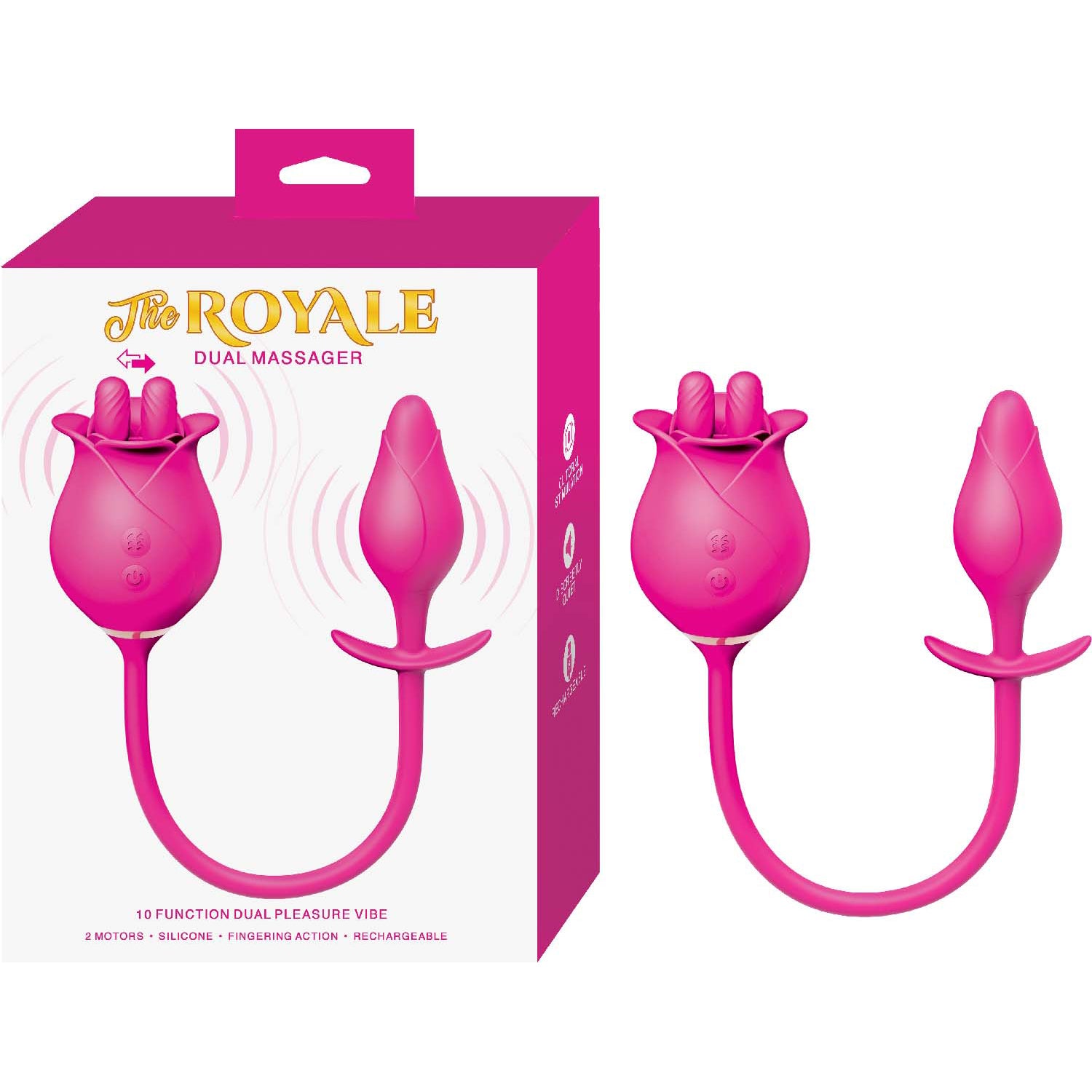 THE ROYALE DUAL MASSAGER-PINK