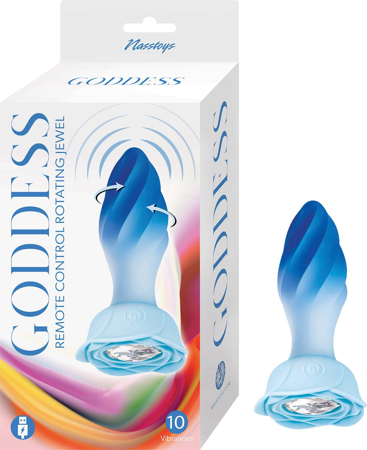 GODDESS REMOTE CONTROL ROTATING JEWEL-BLUE
