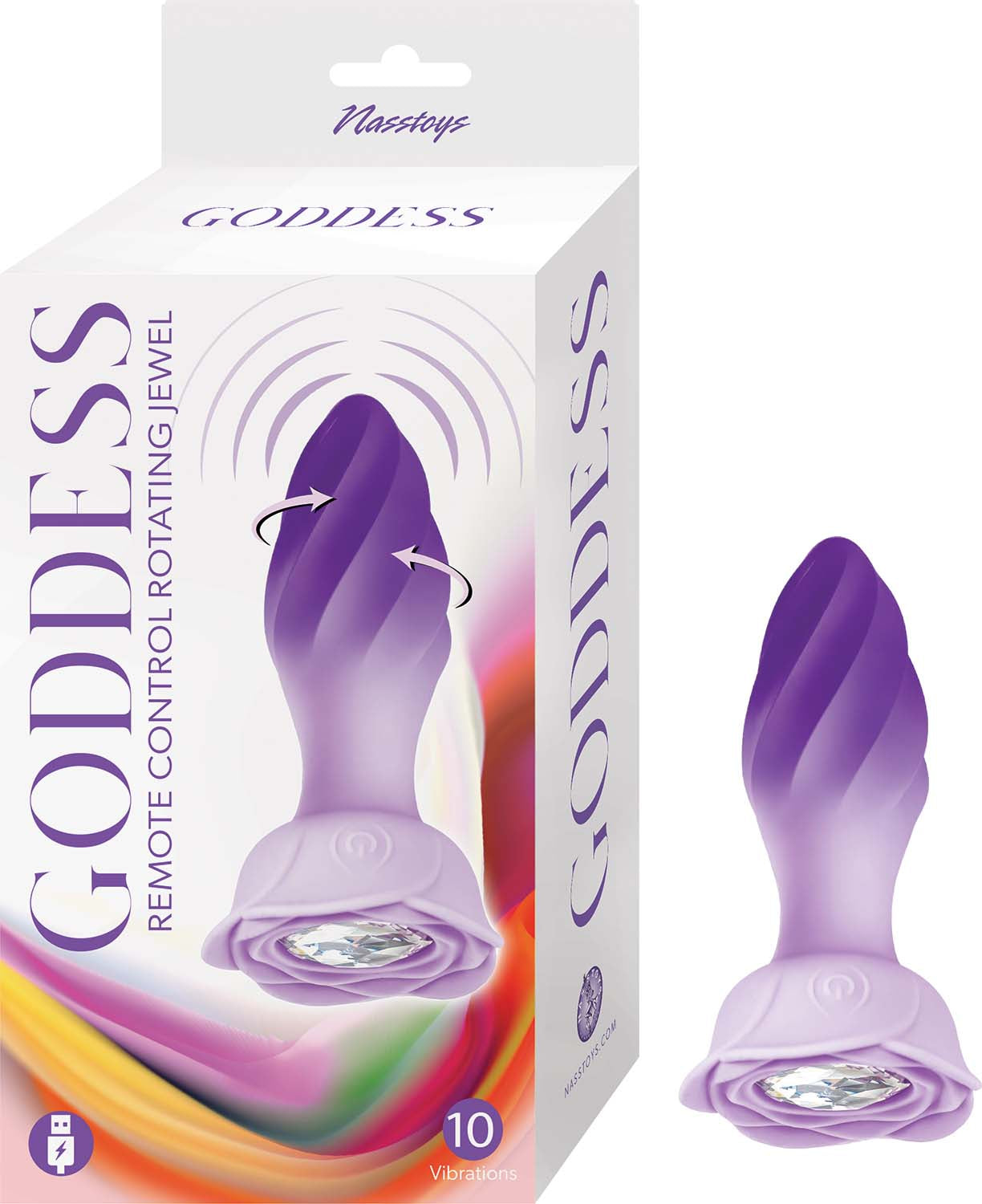 GODDESS REMOTE CONTROL ROTATING JEWEL-PURPLE